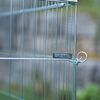Kerbl Small Animal Outdoor Enclosure Silver Galvanized Metal Large