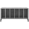 vidaXL Record Cabinet Concrete grey Engineered wood, metal Record Cabinet