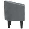 vidaXL Tub Chair Dark grey Velvet (100% polyester), pinewood, plywood