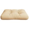 vidaXL Pallet Cushion Beige 100% polyester 7.8" x 7.8" x 1.9
