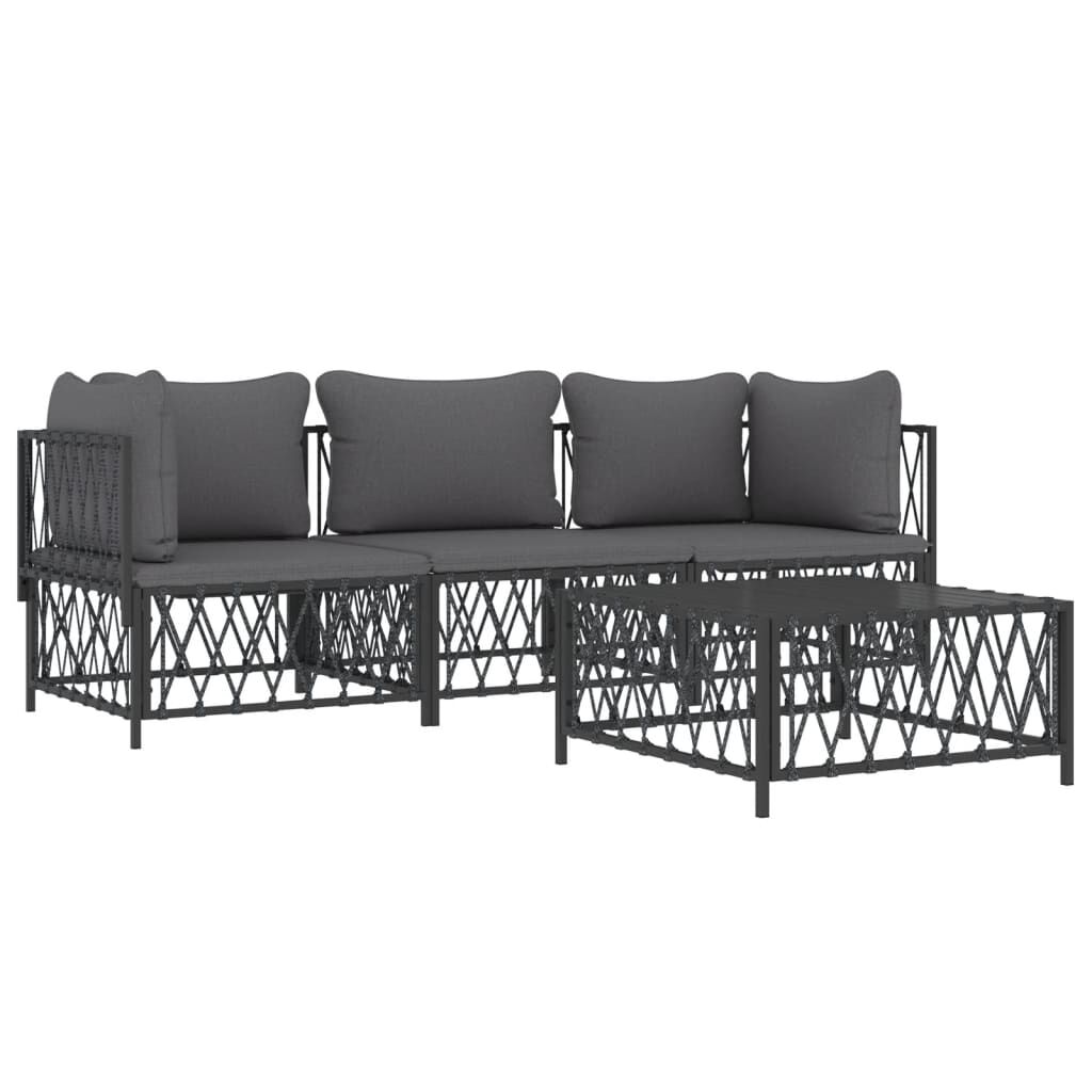 vidaXL Garden Lounge Set Anthracite