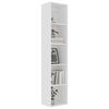 vidaXL Book Cabinet White Engineered wood Tall Book Cabinet