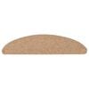vidaXL Stair Mat Set of 15 Beige Needle felt fabric (95% PES, 5% PP)