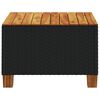 vidaXL Garden Table Black and brown