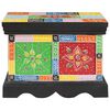 vidaXL Storage Box Multicolour 40 x 30 x 30 cm Solid Mango wood