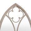 vidaXL Garden Mirror Sand Iron, Glass 27.6 x 11.8 in Decorative Inlays