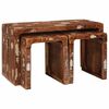 vidaXL Nesting Tables Brown Solid Mango Wood