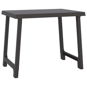 vidaXL Camping Table Anthracite Polypropylene (PP) Medium Modern
