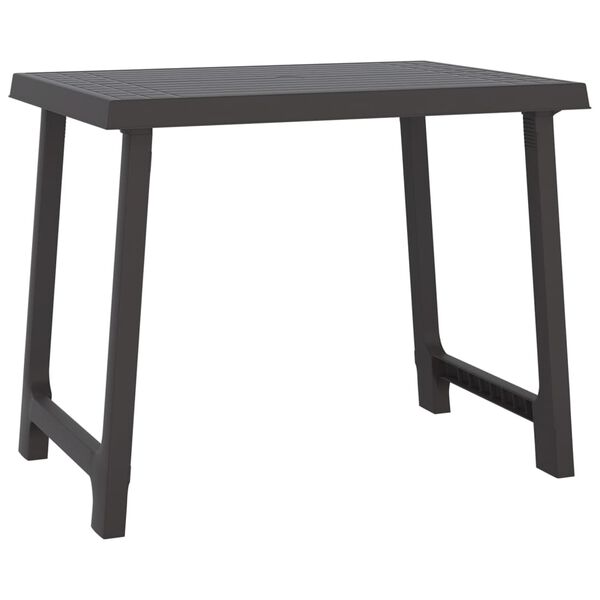 vidaXL Camping Table Anthracite Polypropylene (PP) Medium Modern