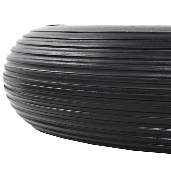 vidaXL Wheelbarrow Wheels 2 pcs with Axles Solid PU 4.00-8 15.35 "