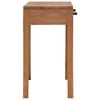 vidaXL Office Desk Warm natural Solid Teak Wood Medium
