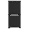 vidaXL Display Shelf Black Fabric (100% polyester), steel
