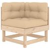 vidaXL Corner Sofa Modular Corner Sofa Square Rustic Modular Seating