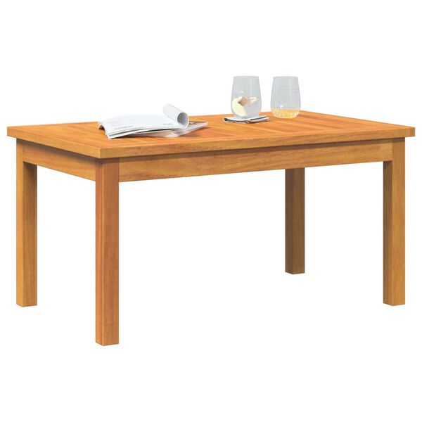 vidaXL Coffee Table Oil Natural Solid Acacia Wood