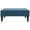 vidaXL Footstool Blue Velvet (100% polyester), plywood, foam Medium