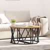 vidaXL Coffee Table Artisan Oak 31.50 x 31.50 x 16.54 in