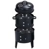 vidaXL 3-in-1 Charcoal Smoker BBQ Grill 15.7"x31.4"