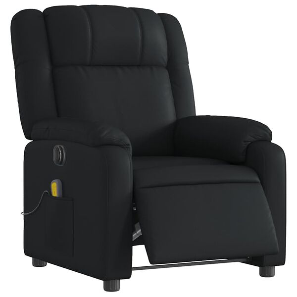 vidaXL Electric Massage Recliner Chair Black