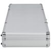 vidaXL Gun Case Silver 46.5"x15"x4.7" Aluminum