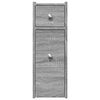 vidaXL Narrow Bathroom Cupboard Grey Sonoma Engineered Wood Slim Modern