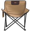 vidaXL Camping Chairs with Pocket Foldable 2 pcs Brown