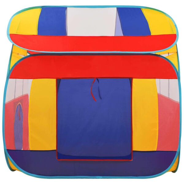 vidaXL Play Tent Multicolor Polyester Medium Collapsible Play Tent