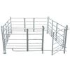 vidaXL Sheep Hurdle Galvanized Steel 72 x 72 x 36 in Collapsible