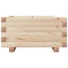 vidaXL Garden Planter Natural Pine Solid Pine Wood 19.7 in square