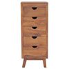 vidaXL Sideboard Natural Teak Solid Teak Wood Medium Sideboard