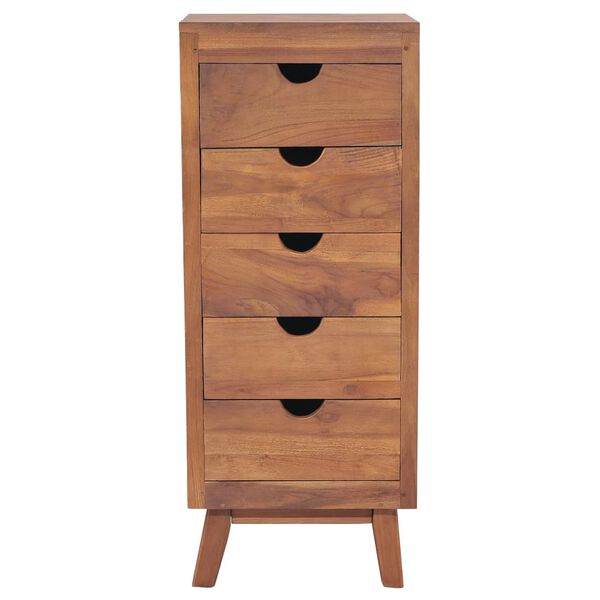 vidaXL Sideboard Natural Teak Solid Teak Wood Medium Sideboard