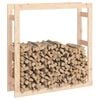  vidaXL Firewood Rack 39.4x9.8x39.4" Solid Wood Pine