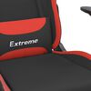 vidaXL Gaming Chair Black and red Polyester, Metal, Plywood, Foam Standard