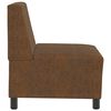 vidaXL Modular Sofa Unit Armless Brown 21.65 x 29.13 x 32.28 in