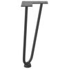 vidaXL Hairpin Table Leg Anthracite Solid powder-coated steel Standard