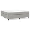 vidaXL Bed Frame Light Grey 100% Polyester fabric, plywood, engineered wood
