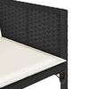 vidaXL Patio Chair Black and Cream White