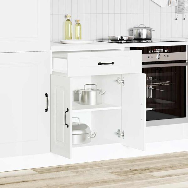 vidaXL Kitchen Base Cabinet White Engineered wood Standard