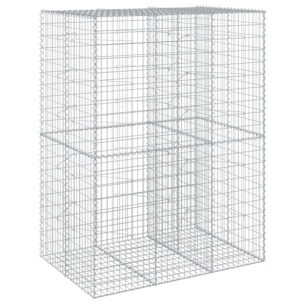 vidaXL Gabion Basket Silver Galvanized Iron Large Heavy Weight Endurance