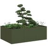 vidaXL Planter Olive Green Cold-rolled steel Large Durable Planter