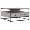 vidaXL Coffee Table Grey Sonoma Engineered wood, Metal Coffee Table