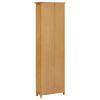 vidaXL Bookcase 20.5"x8.8"x66.9" Solid Oak Wood
