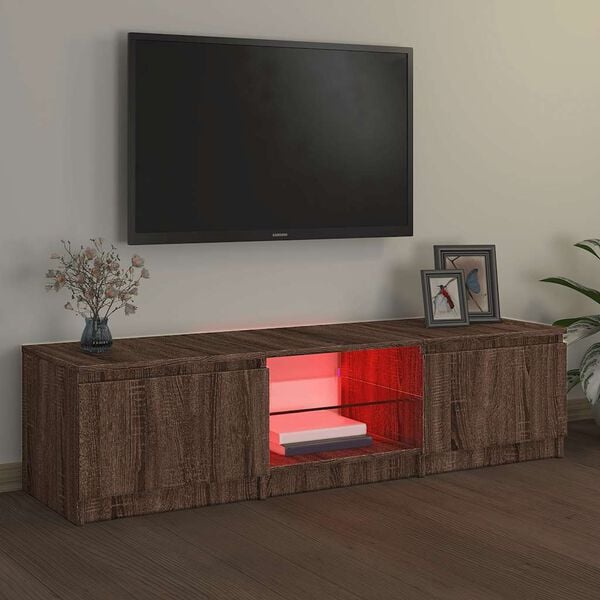 vidaXL TV Cabinet brownoak 140 x 40 x 36 cm Engineered wood