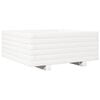 vidaXL Garden Planter White Solid Pine Wood 24 in Decorative Inlays