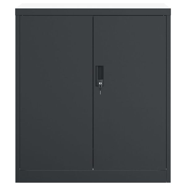 vidaXL File Cabinet Anthracite Powder-coated steel Medium File Cabinet