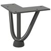 vidaXL Hairpin Table Leg Anthracite Solid powder-coated steel 4 in