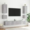 vidaXL TV Wall Cabinet Grey Sonoma Engineered wood TV Wall Cabinet