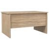 vidaXL Coffee Table Sonoma Oak Engineered Wood Medium Height-Adjustable