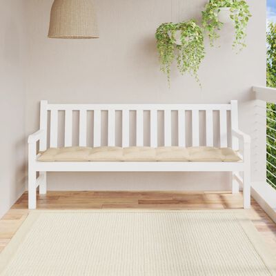 vidaXL Garden Bench Cushion Beige 70.9"x19.7"x2.8" Oxford Fabric