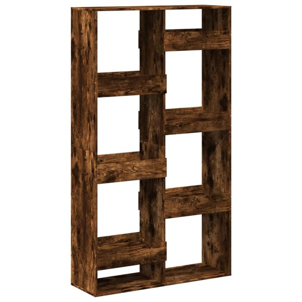 vidaXL Room Divider Smoked oak Engineered wood Medium Room Divider