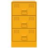 vidaXL Bedside Cabinet Mustard Yellow Cold-rolled Steel Standard